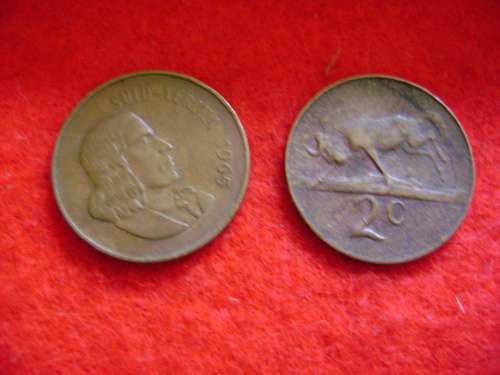 RSA  2 Cent  1965   Afrikaans