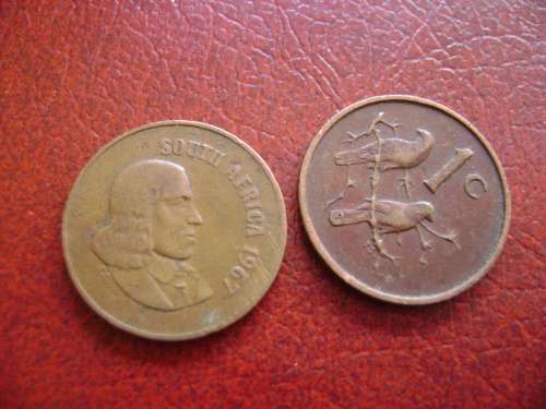 RSA   1 Cent  1967E
