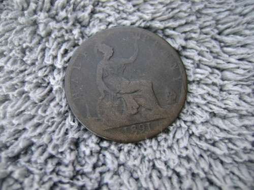 GB 1/2 Pence 1891