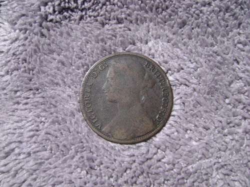 GB  1 penny  1880