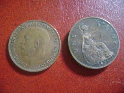 GB 1 penny 1927