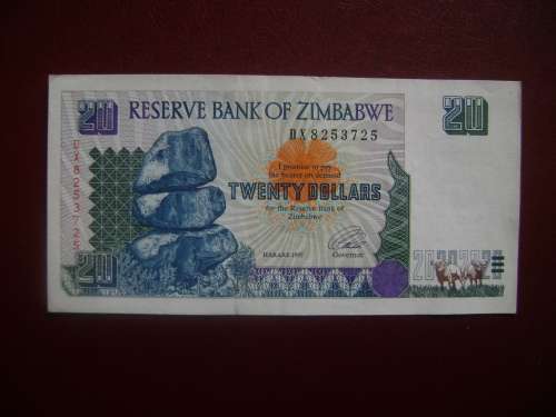 Zimbabwe 20 Dollars 1997