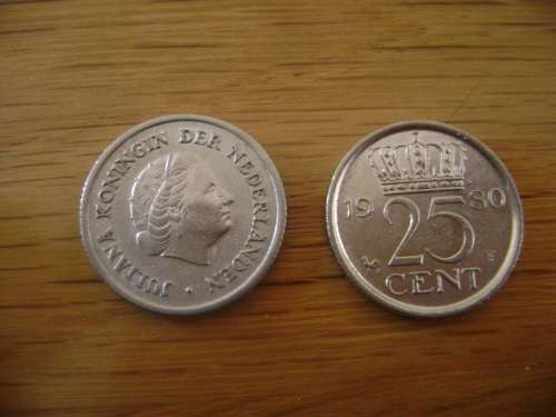 Netherlands  25 cent  1980