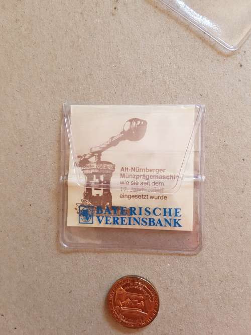 Germany  madellion  1971  Old Nurenberg  Bayerische Vereinsbank