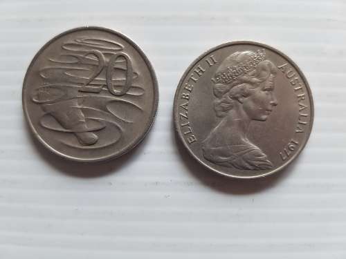 Australia  20 Cents  1977