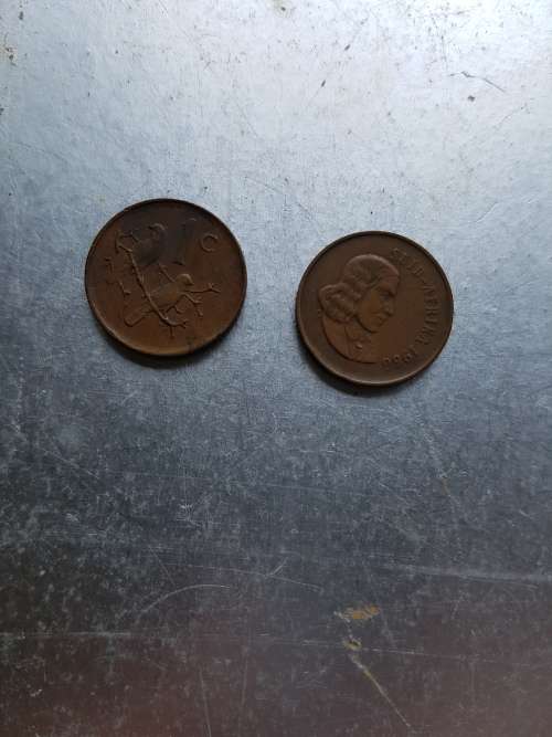 RSA  1 Cent 1966 E
