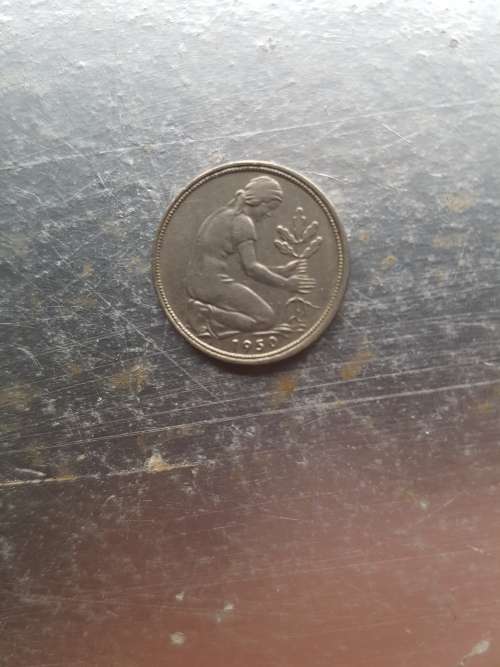 Germany  50 Pfennig  1950 J