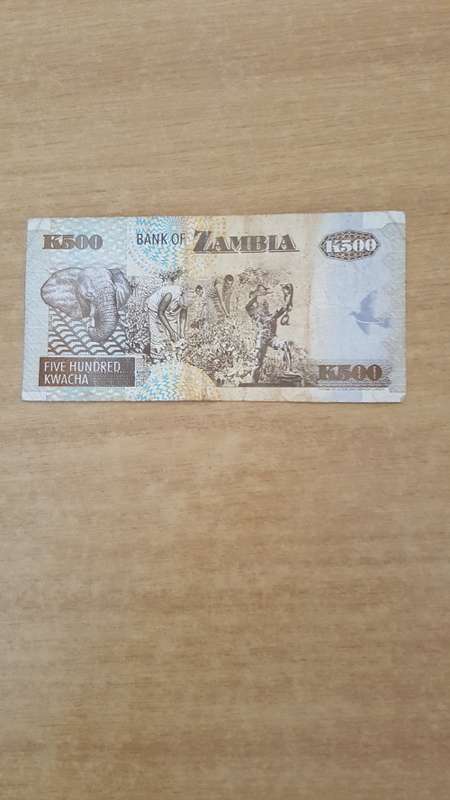 Zambia  500 Kwacha  1992