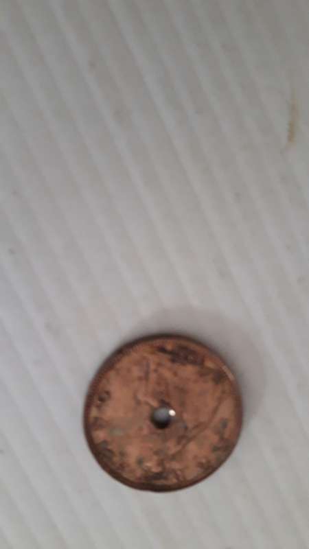 Great Britain  1 farthing  1931  Holed