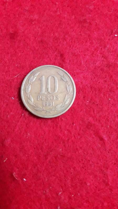 Chili  10 pesos  1981