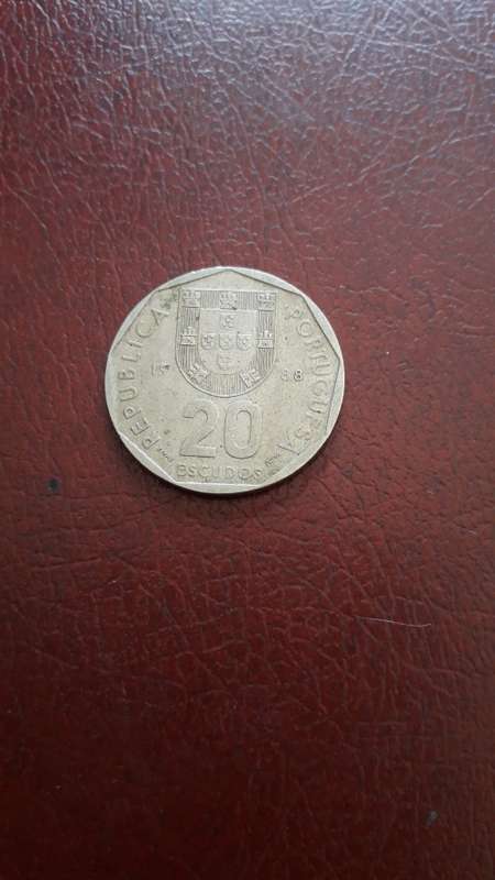 Portugal  20 Escudos  1988
