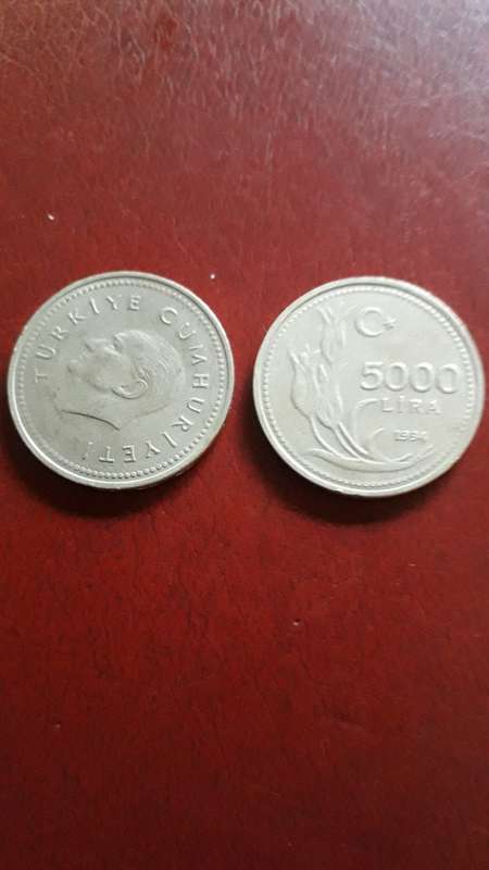 Turkey  5000 Lira  1994