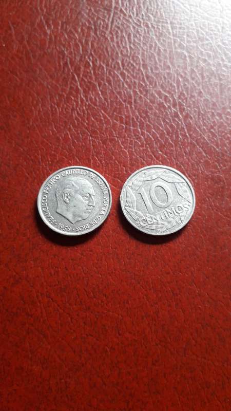 Spain  10 centavos  1959