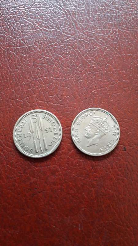 Southern Rhodesia   3 pence  1951
