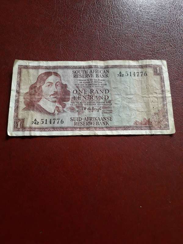 RSA  1 Rand  TW de Jongh