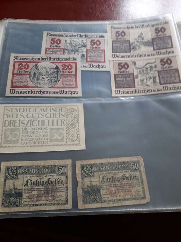 Notgeld  203x combo:  Austria (67x)   Germany (131x)  Hungaria (2x) & Traders (3x)