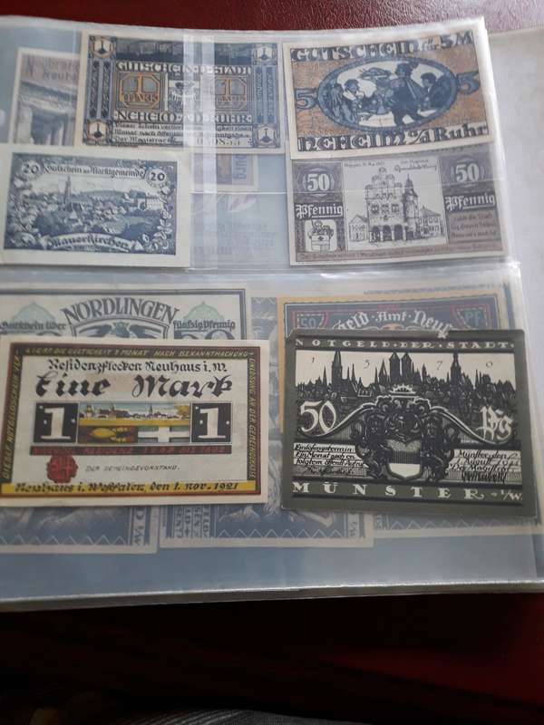 Notgeld  203x combo:  Austria (67x)   Germany (131x)  Hungaria (2x) & Traders (3x)