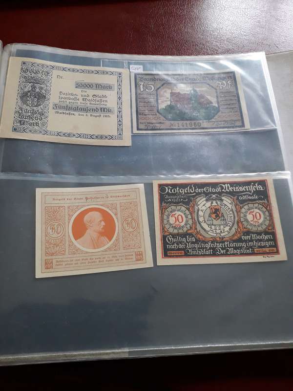 Notgeld  203x combo:  Austria (67x)   Germany (131x)  Hungaria (2x) & Traders (3x)