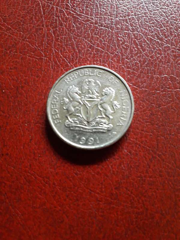 Nigeria  1 Naira  1991