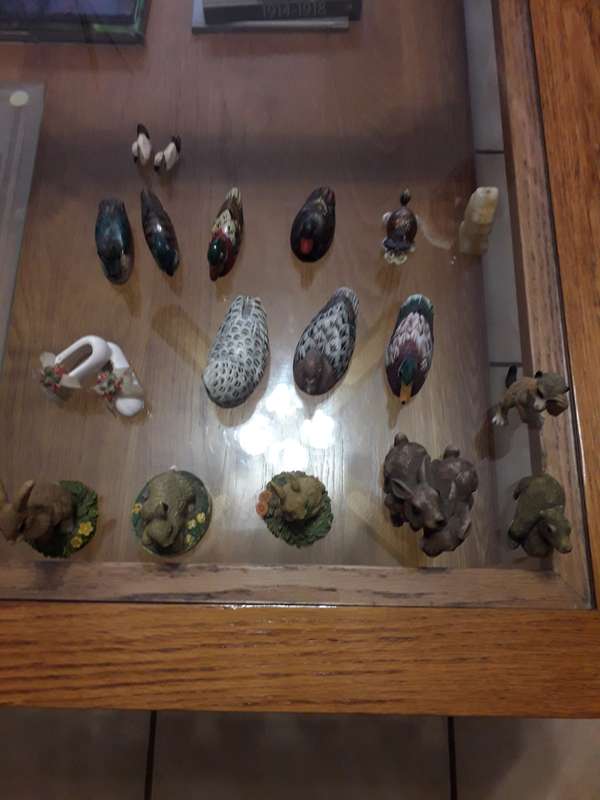 Combination figurines combo  18x  (wood / plastic / porcelain)