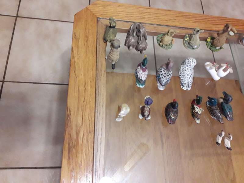 Combination figurines combo  18x  (wood / plastic / porcelain)