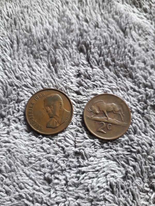 RSA  2 cent  1968 A
