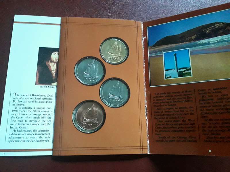 Bartolomeu Dias Commemorative Set of 4 Medallions (1488-1988)