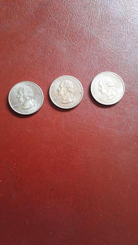 USA  1/4 Dollars combo  3x