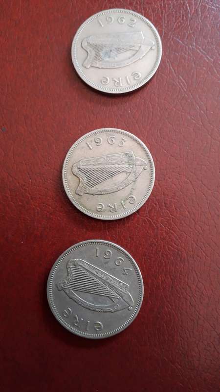 Ireland  2 Shillings  1962  1963  1964