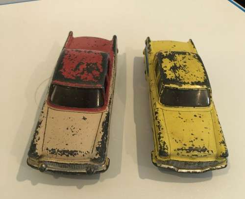 Dinky toys: Packard Clipper (180) and Studebaker President (179)