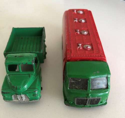 DUBLO DINKY TOYS: #070 AEC MERCURY TANKER, #064 AUSTIN LORRY