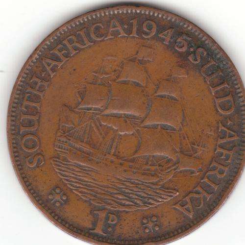 1945 - South African Union - 1 Penny