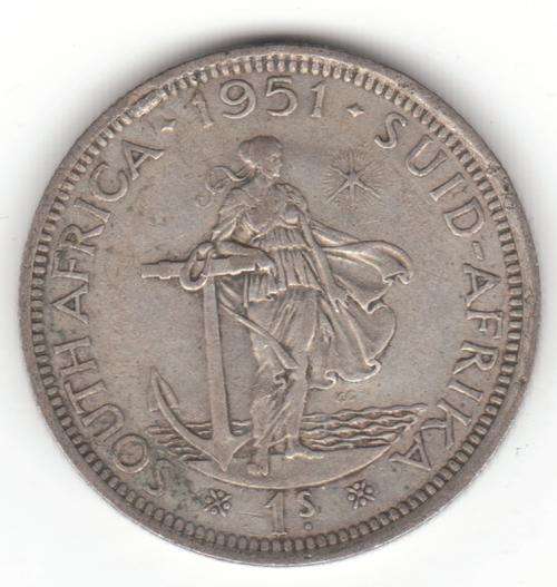 1951 - SAU - 1 Shilling - Silver Coin