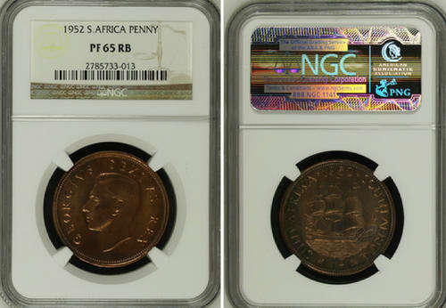 1952 - SAU - Penny - NGC PF 65 RB