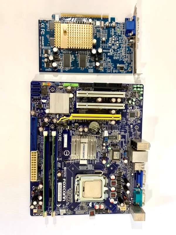 Foxconn N15235 Motherboard including CPU, RAM and Video Graphics Card