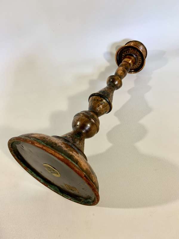 Hammered Copper Candle Holder