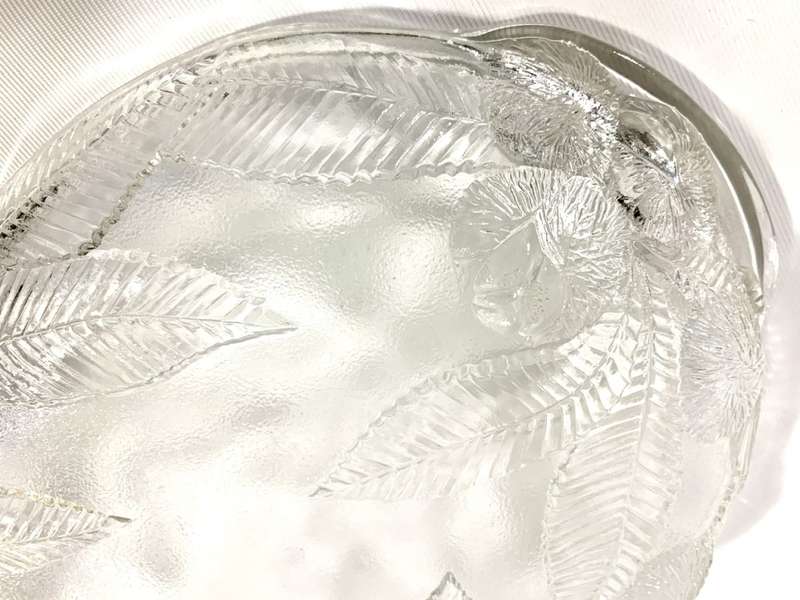 Glass Platter and Drinking Glasses