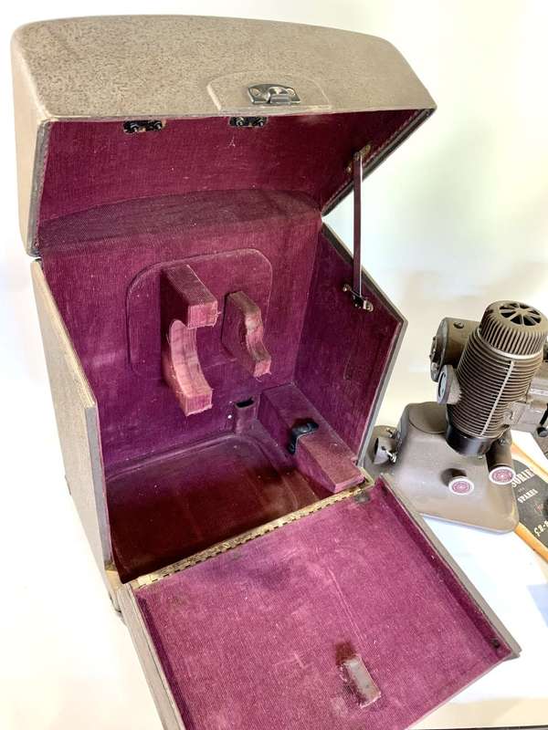 Old Time Bell & Howell 16mm Film Projector with Reel and Case