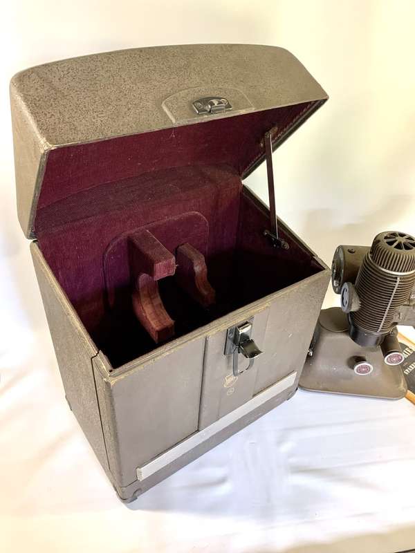 Old Time Bell & Howell 16mm Film Projector with Reel and Case