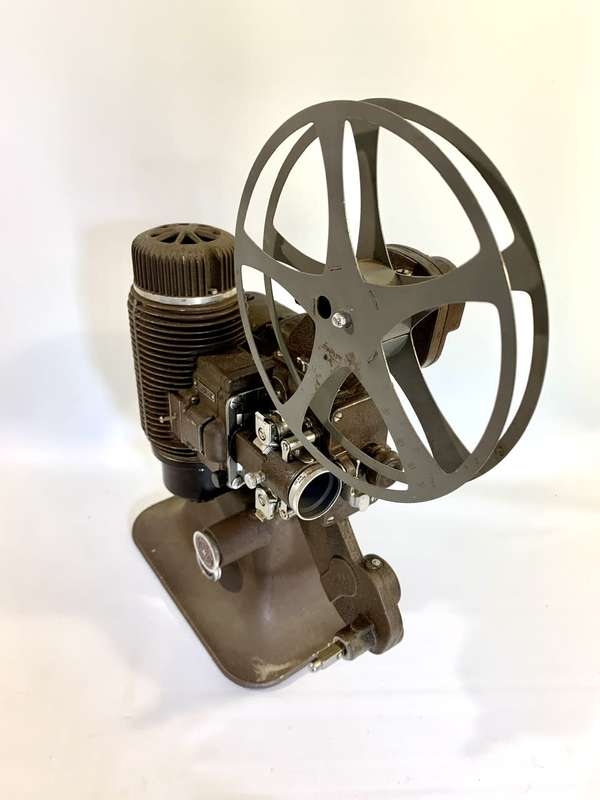 Old Time Bell & Howell 16mm Film Projector with Reel and Case