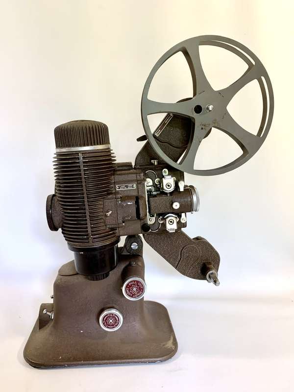Old Time Bell & Howell 16mm Film Projector with Reel and Case