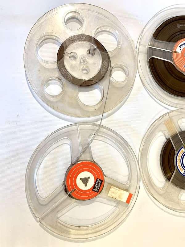 4 x Old Time Reel to Reel Voice Recorder Magnetic Tapes (7 inch / 18cm)