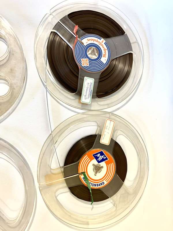 4 x Old Time Reel to Reel Voice Recorder Magnetic Tapes (7 inch / 18cm)