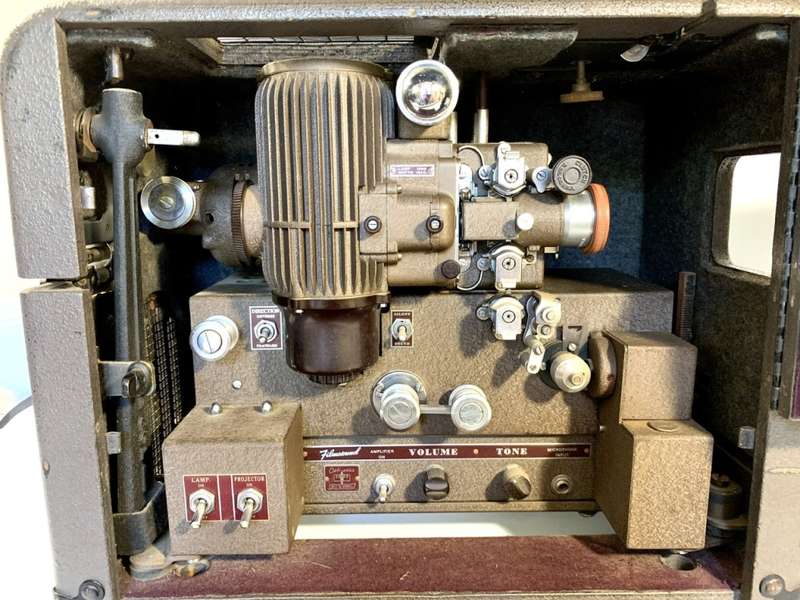 Vintage Bell and Howell Filmosound 179 - 16mm Film Projector and Amplifier
