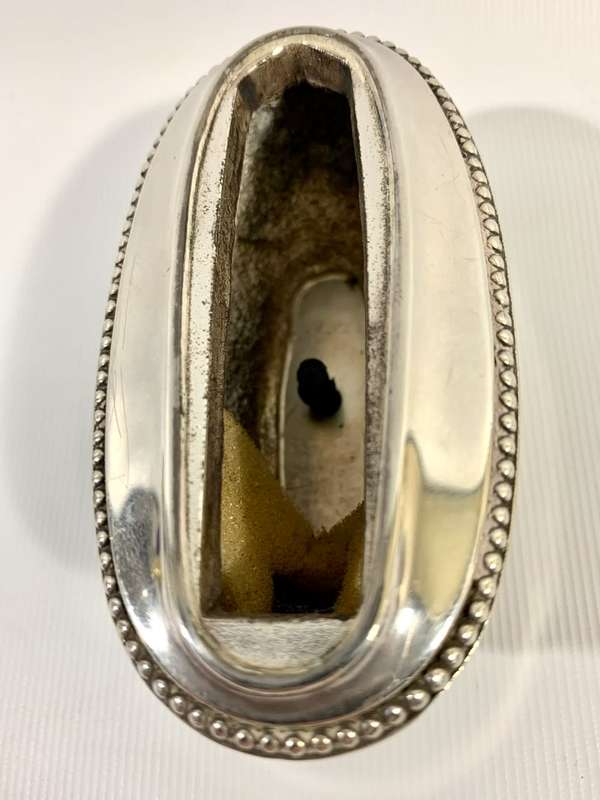 Silver Plated Ronson Queen Anne Table Lighter
