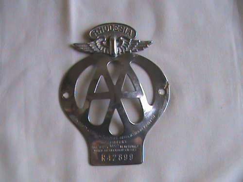 Rhodesian AA badge