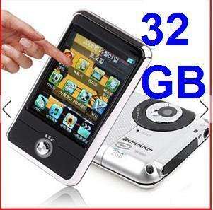 32GB 3.0" Touch Screen MP3 MP4 Camera Player