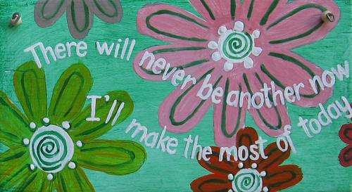 Handpainted Wooden Sign Art Wall Hanging - There will never be another now