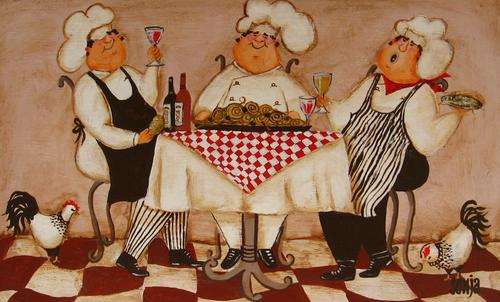 ***Acrylics - The Happy Chefs III - Sonja Peacock***