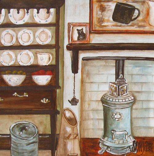 ***Acrylics on board - The Shabby Chic Cottage 2 - Sonja Peacock***